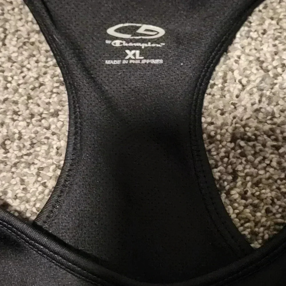 Champion Sports Bra, Racerback, Black, size XLarge - Picture 6 of 6